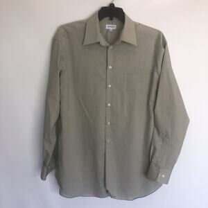 Concepts By Claiborne 100% Cotton xXL Long Sleeve Button Front Shirt
